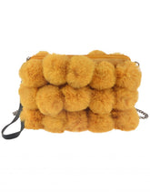 Fluffy Pom Pom Bag - Assorted Colours - Majestico Gifts